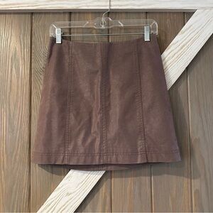 Free People Brown Skirt